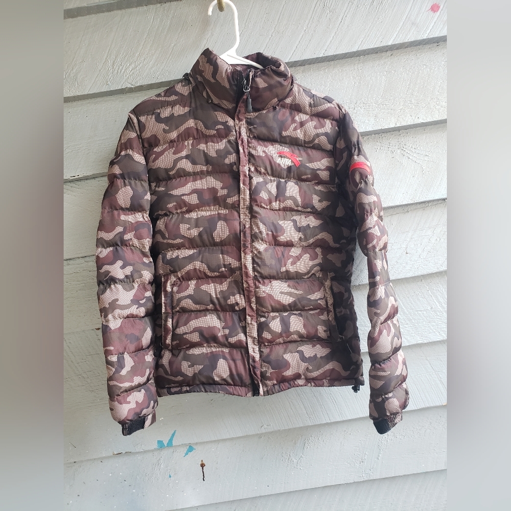 Anta camo puffer jacket